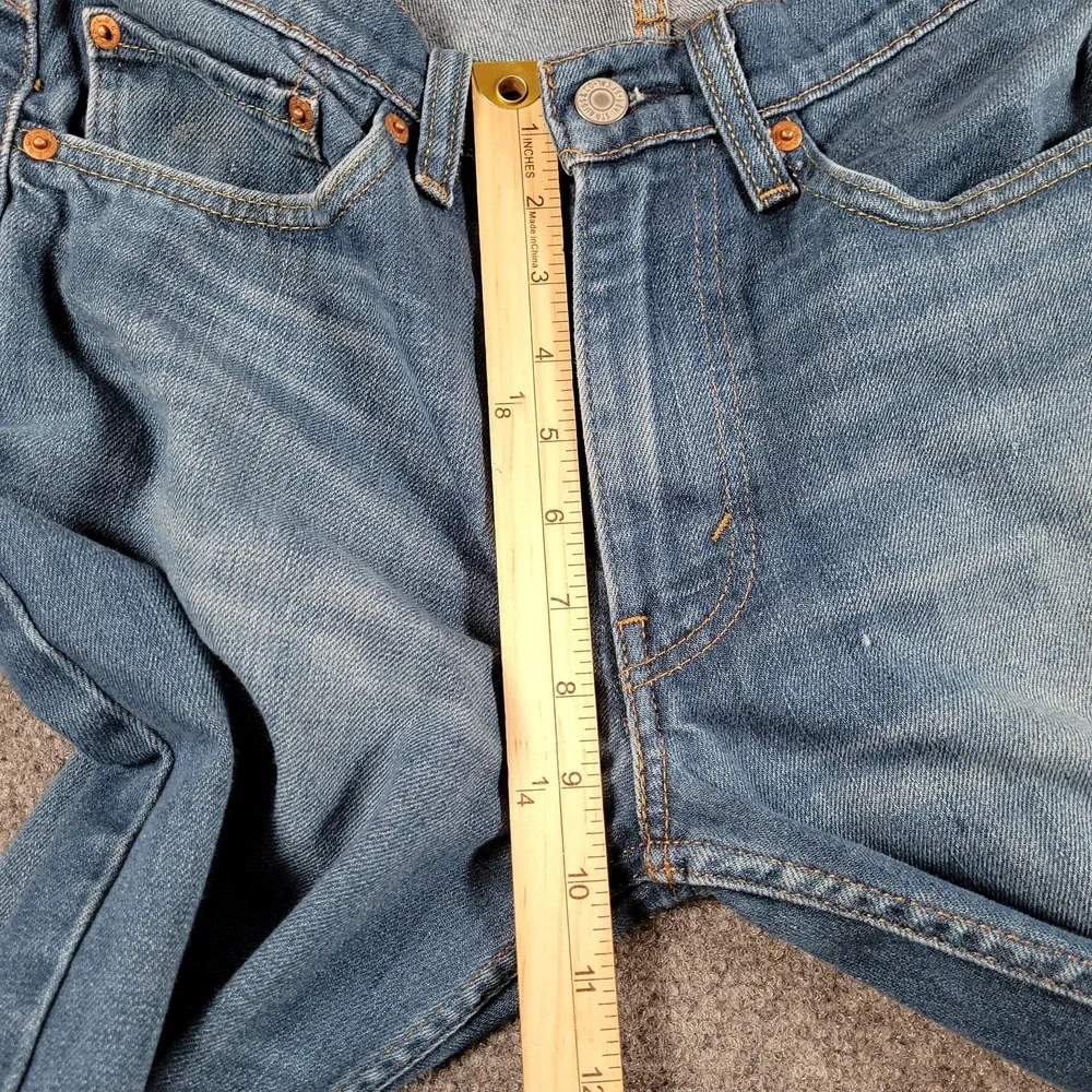 Levis 514 Jeans Mens 32x33 Blue Medium Wash Straight Leg Stretch‎ Denim Zip Fly